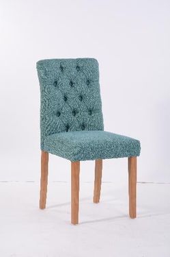 Homy Casa LUCETTA GREEN Dining Chair "18.9" W x 22.05" D x 37.4" H" Comfortable Seating for Dining Room