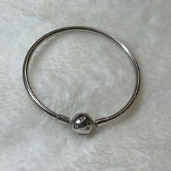 Sterling Silver Ball Bangle Bracelet 