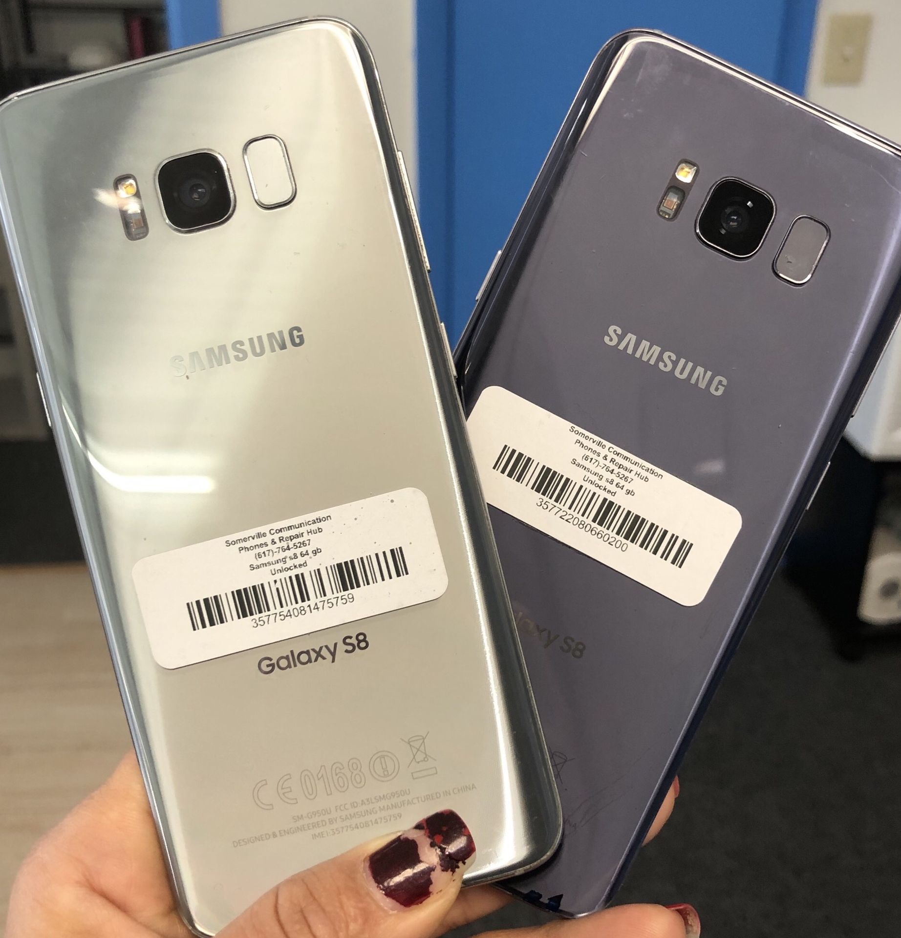 Samsung Phones Samsung S8 Arctic Silver Samsung Galaxy S8 64