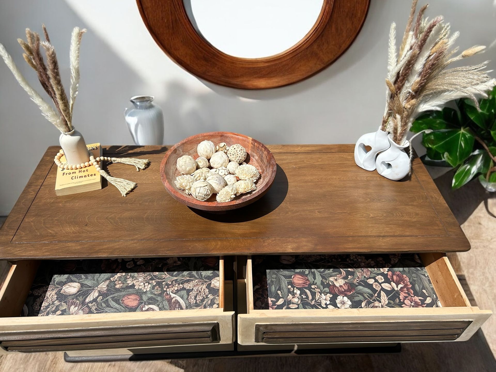 Refinished MCM Lowboy Dresser