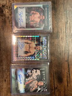 UFC Topps Autos Charles Olivera, Sean Strickland , Tony Ferguson