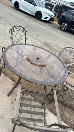 Outdoor Patio Table with Chairs Set