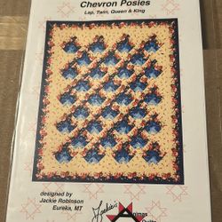 Chevron Posies Quilt Pattern