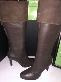 Ralph Lauren Beatrice leather boots brown size 8