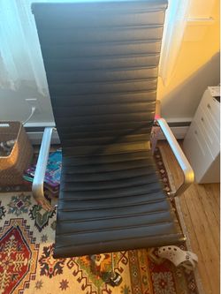 High back leather office chair