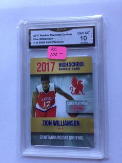 Zion Williamson certified card