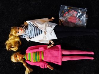 Reproduction Barbie ponytail talking Barbie head on twist and turn body vintage clothing