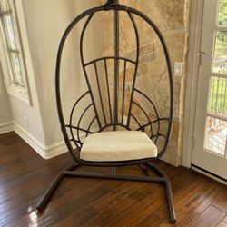 Metal Brown Hanging Chairs (2)