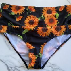 XL(8)/Junior Sunflower Bikini Bottom Piece 