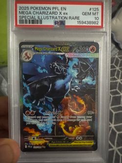 Mega charizard fully graded  psa10