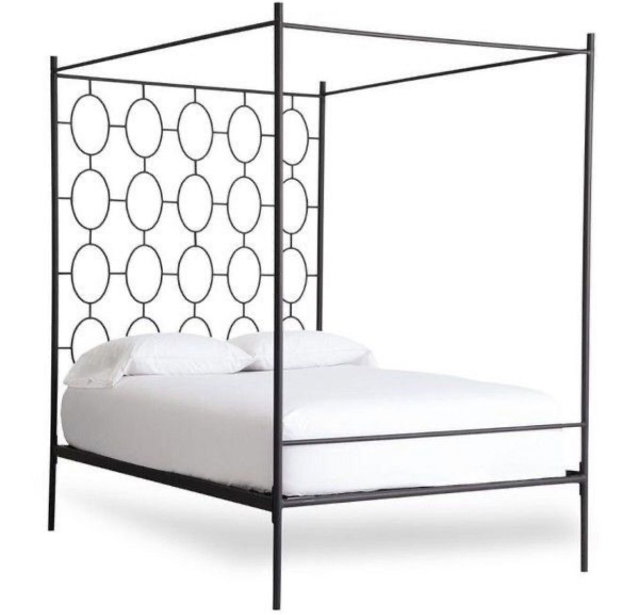 West Elm Ellipse Metal Canopy Bed