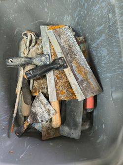 Miscellaneous drywall and concrete tools