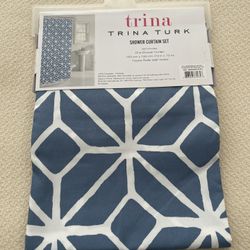 Shower Curtain & Shower Hook Set