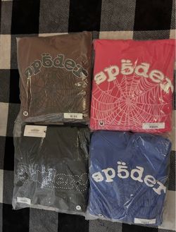 Sp5der Web Hoodies Bundle – Size M x4
