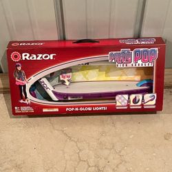 Razor Party Pop Kick Scooter - Multi-Color LED Light-UpDeck, Lightweight Steel