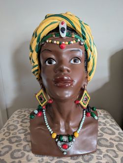 Woman head sculpture