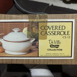 Deville Capri Covered Casserole Stoneware Dish