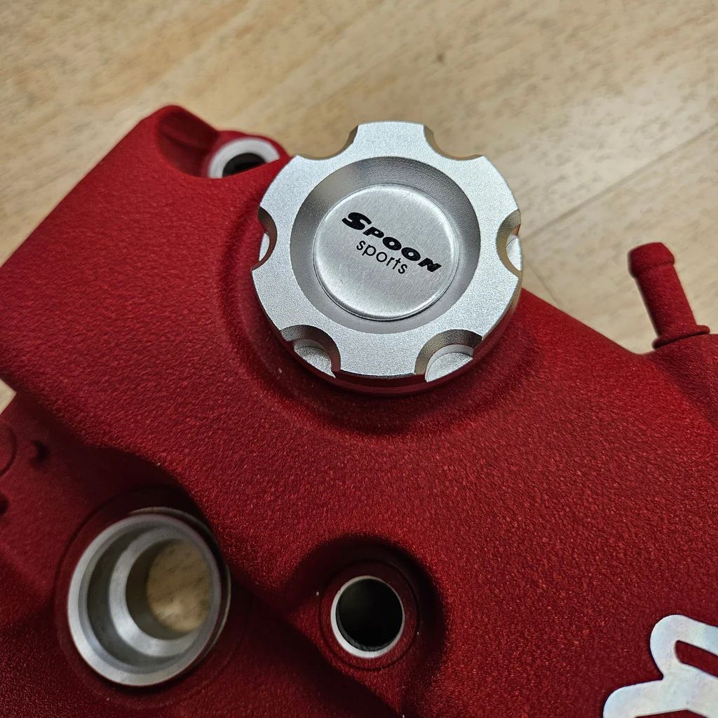 Brand New Jdm Silver Spoon Sports Engine Oil Cap Emblem For Honda / Acura