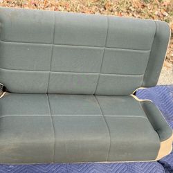 Jeep Wrangler TJ 97-02 OEM Rear Flip Fold Tumble Seat Sahara Green 