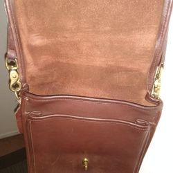 Leather coach crossbody
