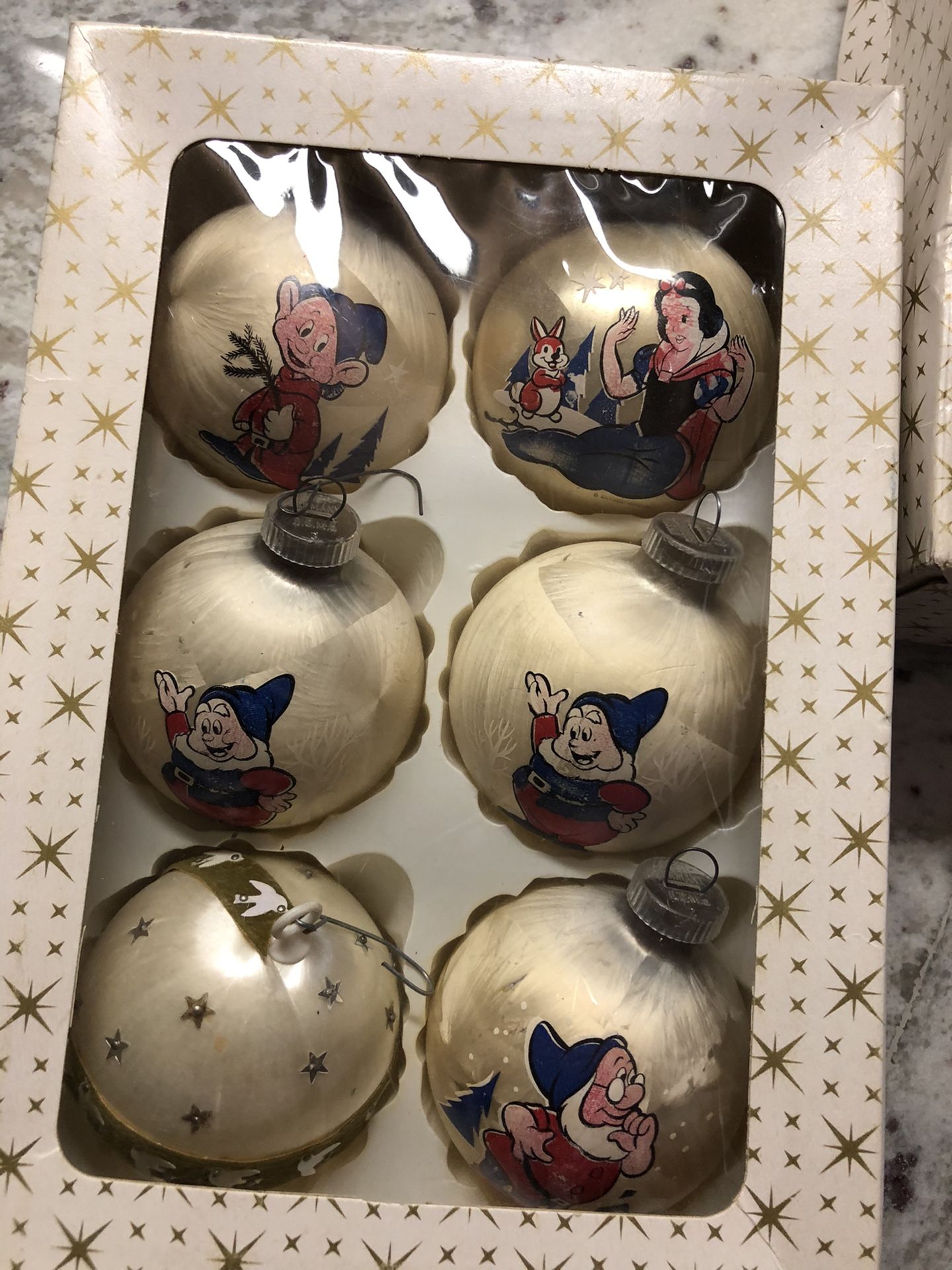 Vintage Disney Christmas ornaments