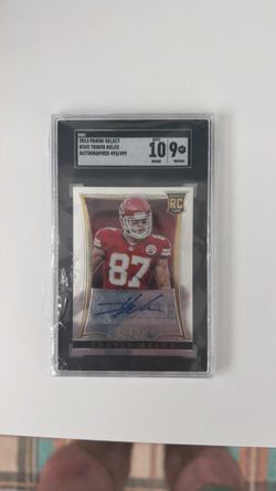 2013 Panini Select Travis Kelce Autographed RC SGC 9