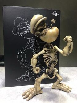 Toy Cube Skeleton Popeye Designer Art Figure Grin by Ron English