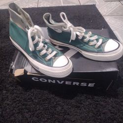Converse Chuck Taylor Unisex White And Green Like New