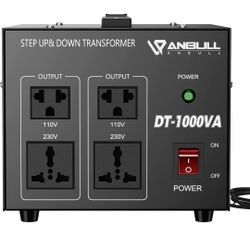 Anbull Voltage Converter 1000 Watt Voltage Transformer, 220V / 230V / 240 Volt to 110V / 120 Volt or 110V / 120 Volt to 220V / 230V / 240 Volt, Heavy 
