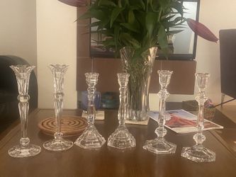 Vintage Crystal Candlesticks