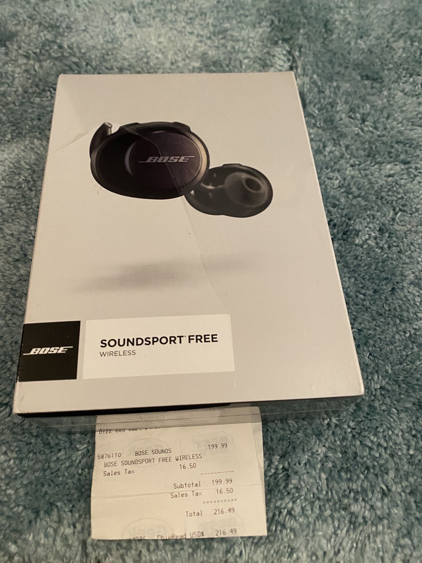 Bose Wireless Sound Sport Free Ear Buds ♦️New ♦️Retail 199