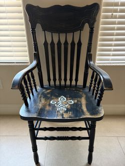 Bargain Antique - Chair/Small Cabinet/Painting/Print for $90
