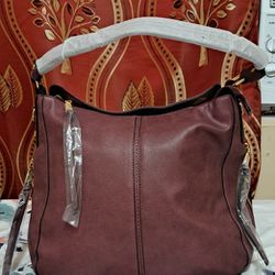 Realer Soft Brown Faux Leather Purse Women Handbag Large Bucket Hobo Crossbody  