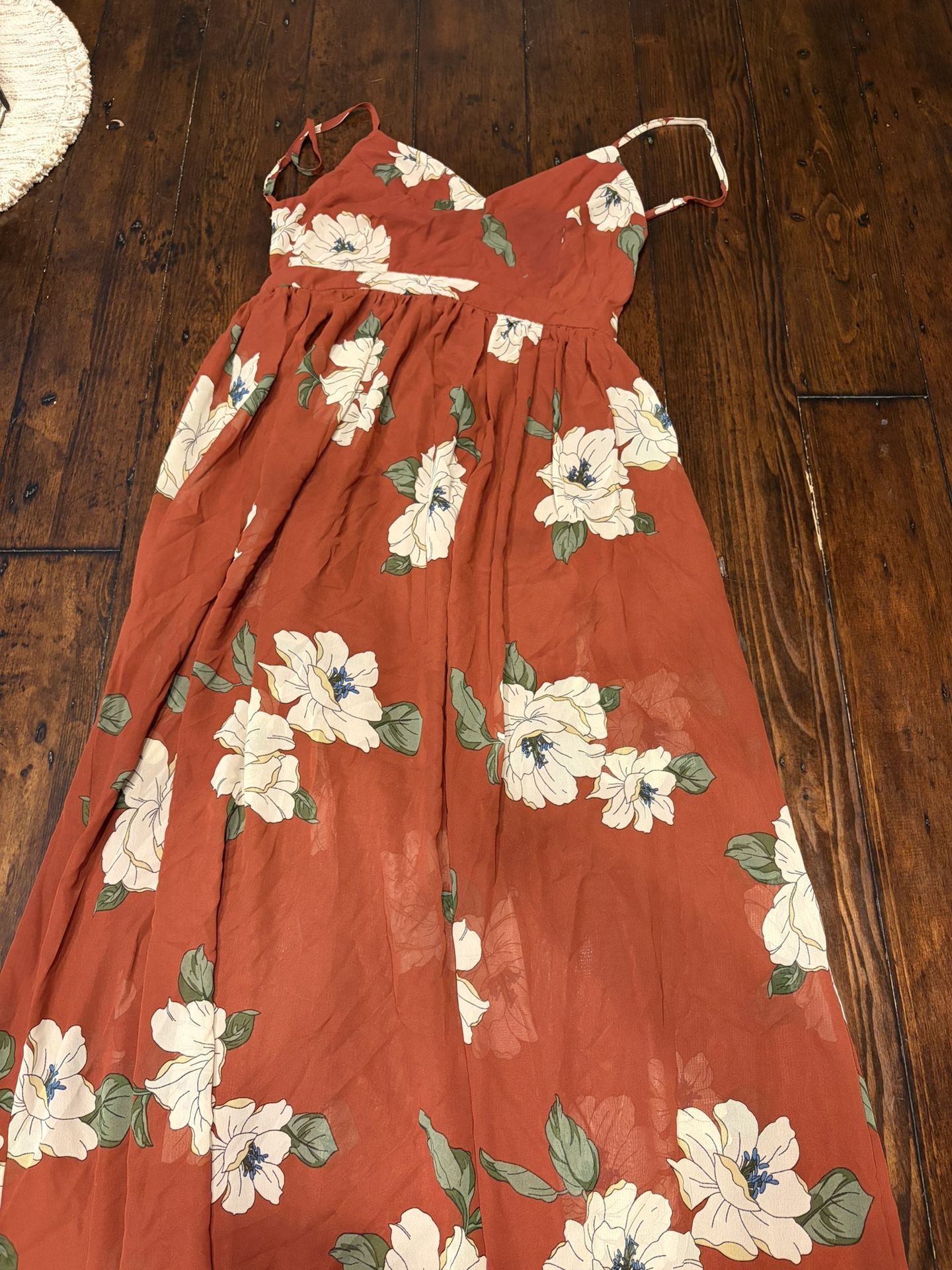 Floor Length Open Back Dress