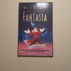 2 Mickey Mouse Disney Framed Posters