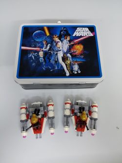 Lego Starwars ships minifigures lunch box