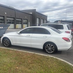 All White Mercedes C300