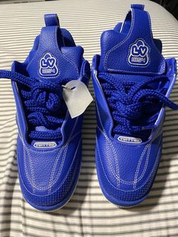 Authentic LV Skate Sneakers blue/white