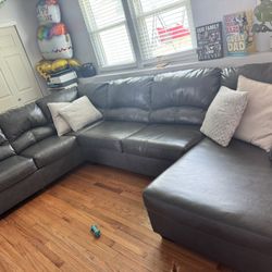 Leather Sectional