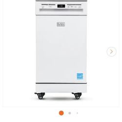 BLACK+DECKER Portable Dishwasher, 18 inches Wide
