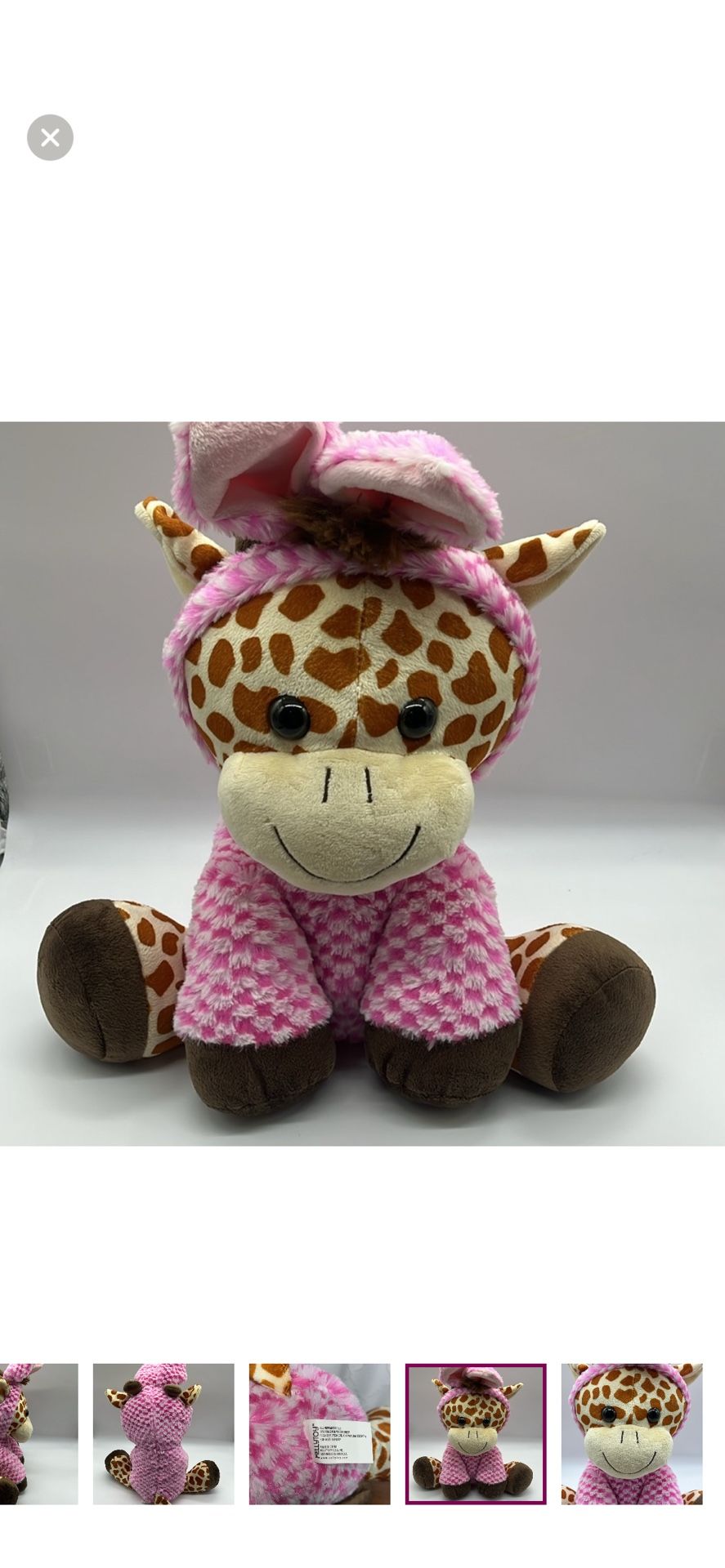 Giraffe In Pink Bunny Pijamas