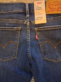New skinny  Levi's  jeans, size 27-30