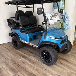 BRAND NEW! 72-Volt Lithium Street Legal LSV Lifted Golf Cart in Blue