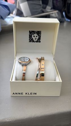 Anne Klein watch and bracelets