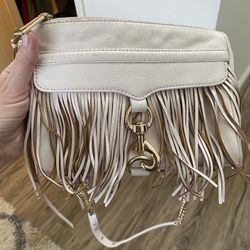 Rebecca Minkoff Crossbody Light Pink Fringe Purse