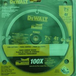 DeWALT Diamond  Tip  Circular Saw Blade  For Cement Board And Wood Floring