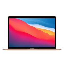 Apple MacBook Air 13" Gold M1 8GB RAM 256GB SSD Touch ID Backlit KB - New
