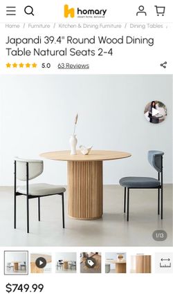 Unopened Round Dining Table