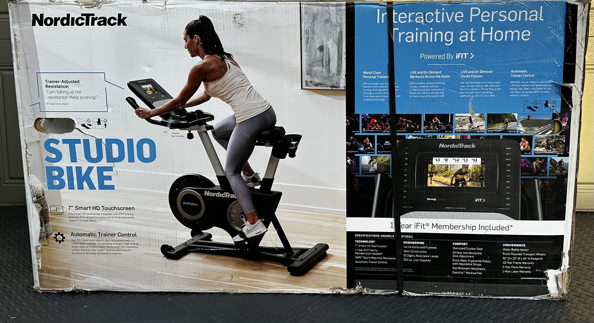 NordicTrack Studio Bike with 7” Smart HD Touchscreen BRAND NEW IN BOX