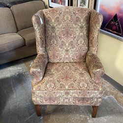 Wingback Brown Accent Chair